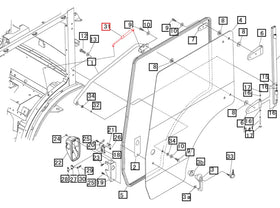 Mahindra Tractor Gas Strut For Door RH or LH 10446082000 Mahindra