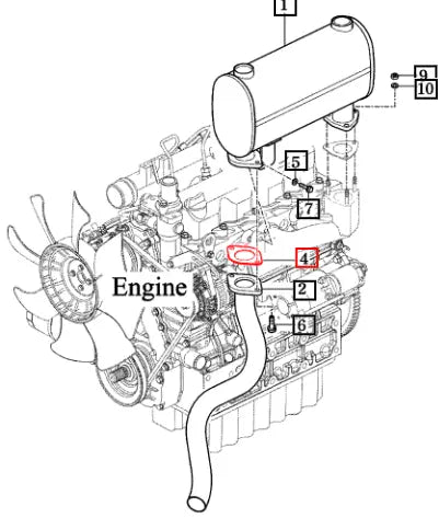 Mahindra Tractor Gasket 19951030011 Mahindra Direct Parts