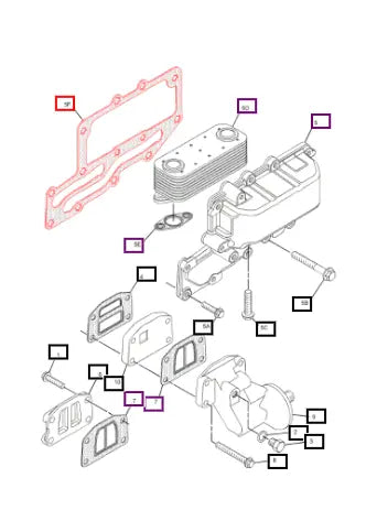 Mahindra Tractor Gasket 225-6820 Mahindra Direct Parts