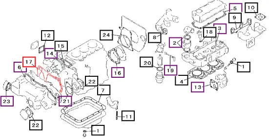 Mahindra Tractor Gasket 30H0700300 Mahindra Direct Parts