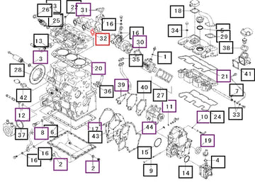 Mahindra Tractor Gasket 31S9402110 Mahindra Direct Parts
