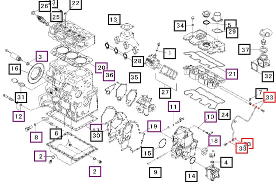 Mahindra Tractor Gasket 31S9402260 Mahindra Direct Parts
