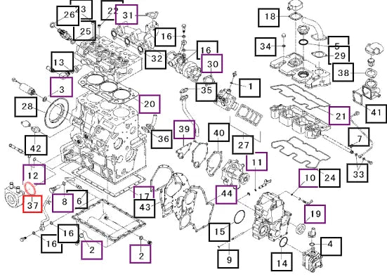 Mahindra Tractor Gasket 31S9402290 Mahindra Direct Parts