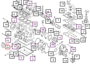 Mahindra Tractor Gasket 31S9402290 Mahindra Direct Parts