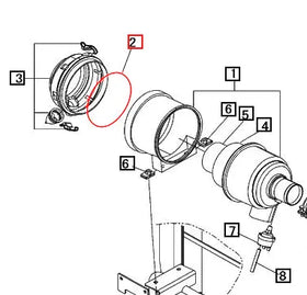 Mahindra Tractor Gasket - Air Cleaner 19020411200 Mahindra Direct Parts