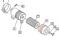 Mahindra Tractor Gasket - Air Cleaner 35460501300
