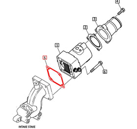 Mahindra Tractor Gasket Air Heater 400607-00003B Mahindra Direct Parts