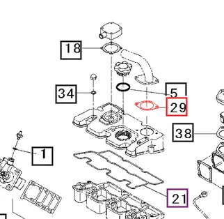 Mahindra Tractor Gasket - Air Intake 31S9402080 Mahindra Direct Parts