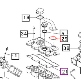 Mahindra Tractor Gasket - Air Intake 31S9402080 Mahindra Direct Parts