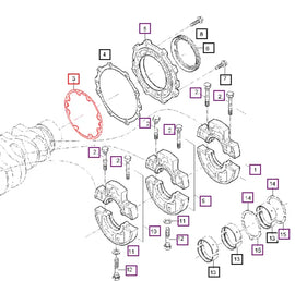 Mahindra Tractor Gasket Bearing E576004361 Mahindra Direct Parts