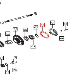Mahindra Tractor Gasket - Bearing Retainer 006510156C1 Mahindra Direct Parts