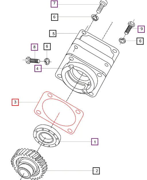 Mahindra Tractor Gasket - Bearing Seat 1026013DAA Mahindra Direct Parts