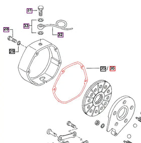 Mahindra Tractor Gasket - Brake Housing L.H. 005556200R1 Mahindra Direct Parts