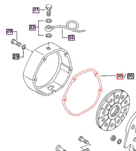Mahindra Tractor Gasket Brake Housing RH 006500241R1 Mahindra Direct Parts