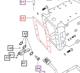 Mahindra Tractor Gasket - Clutch Housing Transmission Case 006505824C1 Mahindra Direct Parts