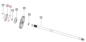 Mahindra Tractor Gasket - Counter Shaft 001233559R2 Mahindra Direct Parts