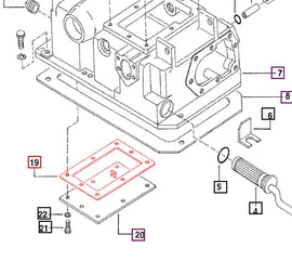 Mahindra Tractor Gasket - Cover Plate Hydraulic Lift 000751499R3 Mahindra Direct Parts