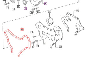 Mahindra Tractor Gasket - Crankcase Front Cover 005555211R1 Mahindra Direct Parts