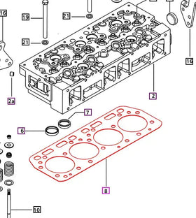 Mahindra Tractor Gasket - Cylinder Head 006028289D1 Mahindra Direct Parts