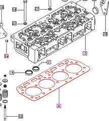 Mahindra Tractor Gasket - Cylinder Head 006028289D1