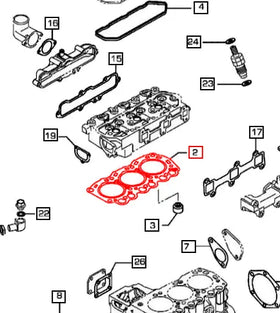 Mahindra Tractor Gasket - Cylinder Head 006054102K01 Mahindra Direct Parts