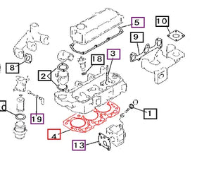 Mahindra Tractor Gasket - Cylinder Head 30H0100300 Mahindra Direct Parts