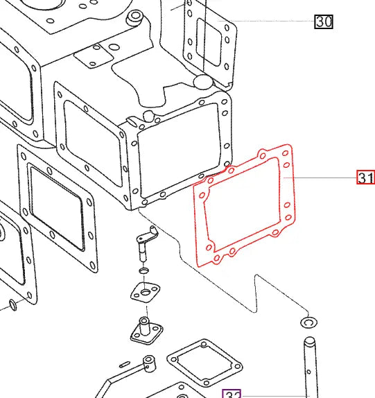 Mahindra Tractor Gasket - Differential Housing 9380102AAA Mahindra Direct Parts
