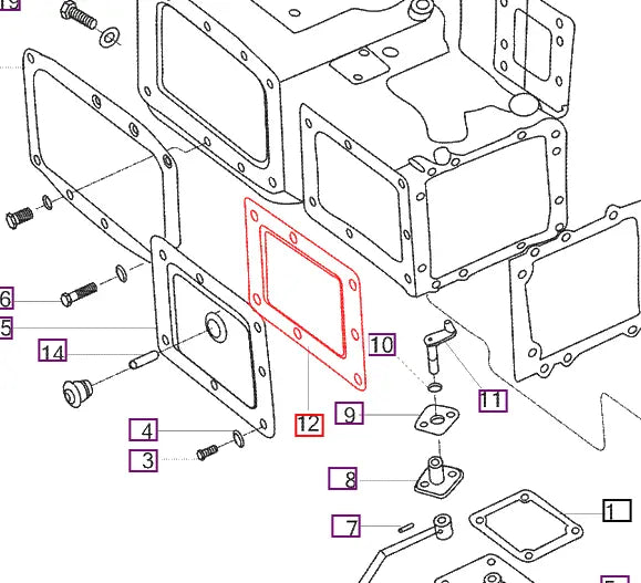 Mahindra Tractor Gasket - Differential Housing Side Cover 9380103AAA Mahindra Direct Parts