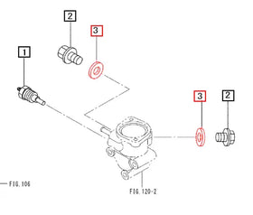 Mahindra Tractor Gasket - Drain Plug 05946-01601 Mahindra Direct Parts
