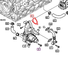 Mahindra Tractor Gasket - EGR Valve / Cooler 400602-00448A Mahindra Direct Parts