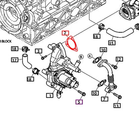 Mahindra Tractor Gasket - EGR Valve / Cooler 400602-00448A Mahindra Direct Parts