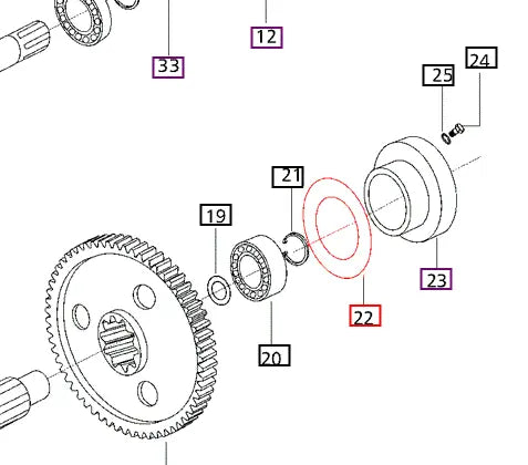 Mahindra Tractor Gasket End Cover 006500264C1 Mahindra Direct Parts