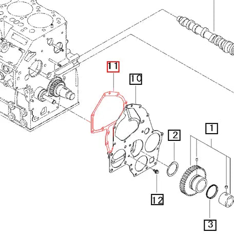 Mahindra Tractor Gasket - Engine Plate 31S9402490 Mahindra Direct Parts
