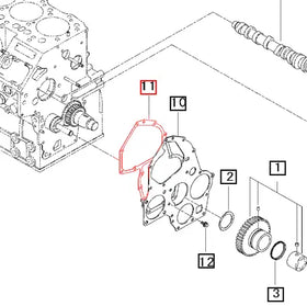 Mahindra Tractor Gasket - Engine Plate 31S9402490 Mahindra Direct Parts