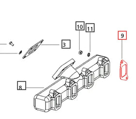Mahindra Tractor Gasket Exhaust Manifold 000020026e05 Mahindra Direct Parts