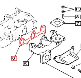 Mahindra Tractor Gasket - Exhaust Manifold 30H3000100 Mahindra Direct Parts