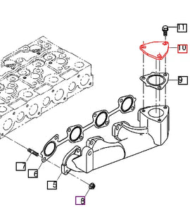 Mahindra Tractor Gasket Exhaust Manifold E590011912 Mahindra Direct Parts