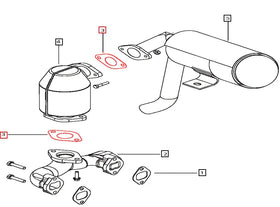 Mahindra Tractor Gasket Exhaust Pipe 000704613R1 Mahindra Direct Parts