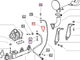 Mahindra Tractor Gasket Exhaust Pipe to TC 006000271F1 Mahindra Direct Parts