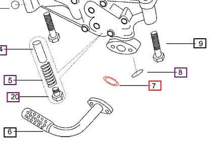 Mahindra Tractor Gasket For Oil Cooler Pipe Flange 000021720E11 Mahindra Direct Parts
