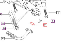 Mahindra Tractor Gasket For Oil Cooler Pipe Flange 000021720E11