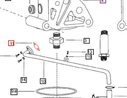 Mahindra Tractor Gasket For Oil Cooler Pipe Flange 000021720E11 Mahindra Direct Parts