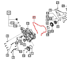 Mahindra Tractor Gasket Front Cover 006017794V1 Mahindra Direct Parts