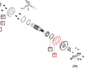 Mahindra Tractor Gasket Front Cover 006503756C1 Mahindra Direct Parts