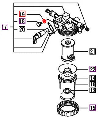 Mahindra Tractor Gasket Fuel Filter Plug 12924255760 Mahindra Direct Parts