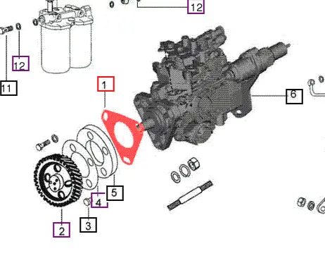 Mahindra Tractor Gasket - Fuel Injection Pump 006000222F1 Mahindra Direct Parts