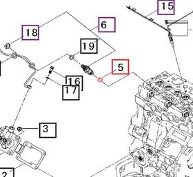 Mahindra Tractor Gasket - Fuel Injector 31S9401920 Mahindra Direct Parts