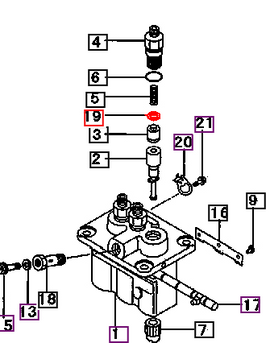 Mahindra Tractor Gasket Fuel Injector MM501856 Mahindra Direct Parts