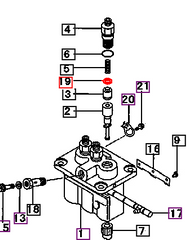 Mahindra Tractor Gasket Fuel Injector MM501856