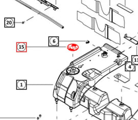 Mahindra Tractor Gasket Fuel Level Sender 007652053N01 Mahindra Direct Parts